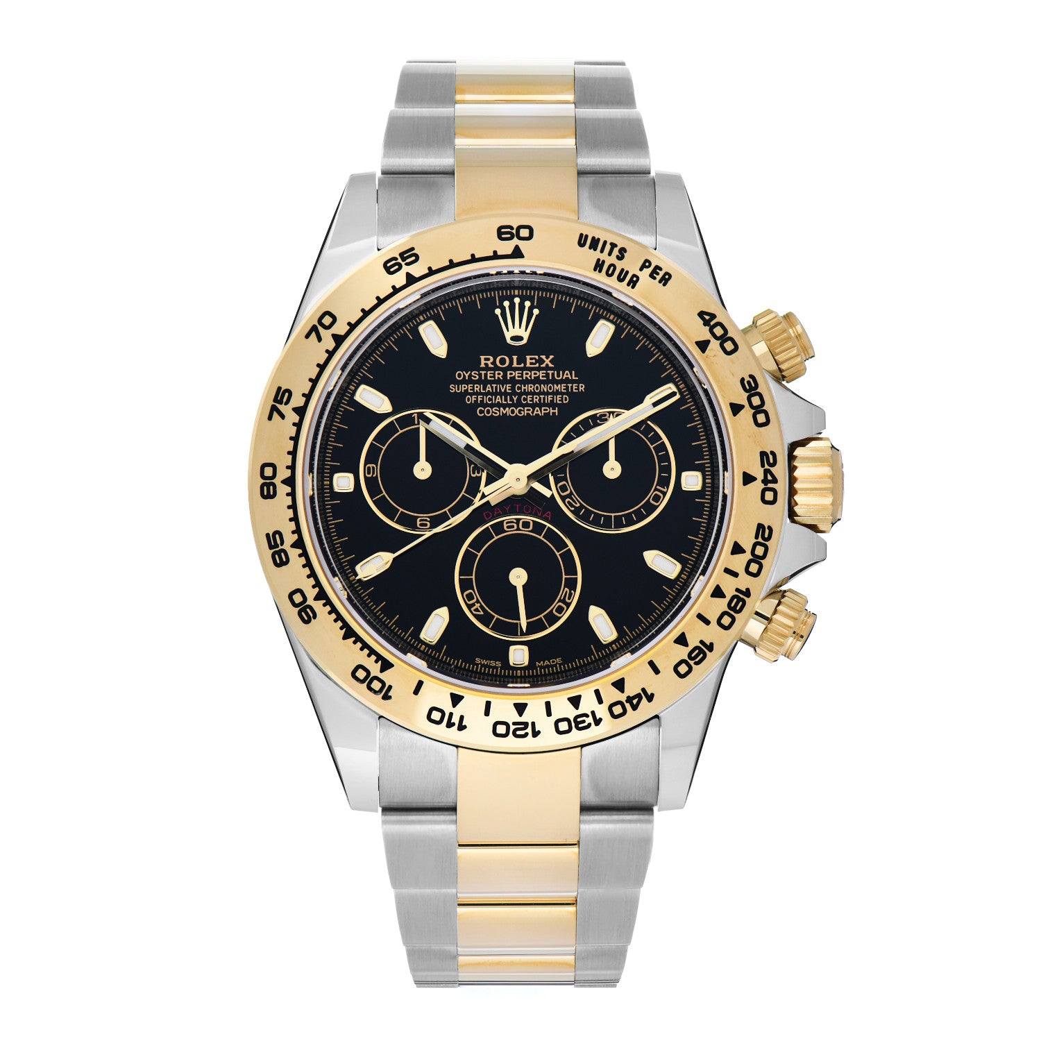 Rolex Stainless Steel 18K Yellow Gold 40mm Oyster Perpetual Cosmograph Daytona Watch Black 116503 1 of 5
