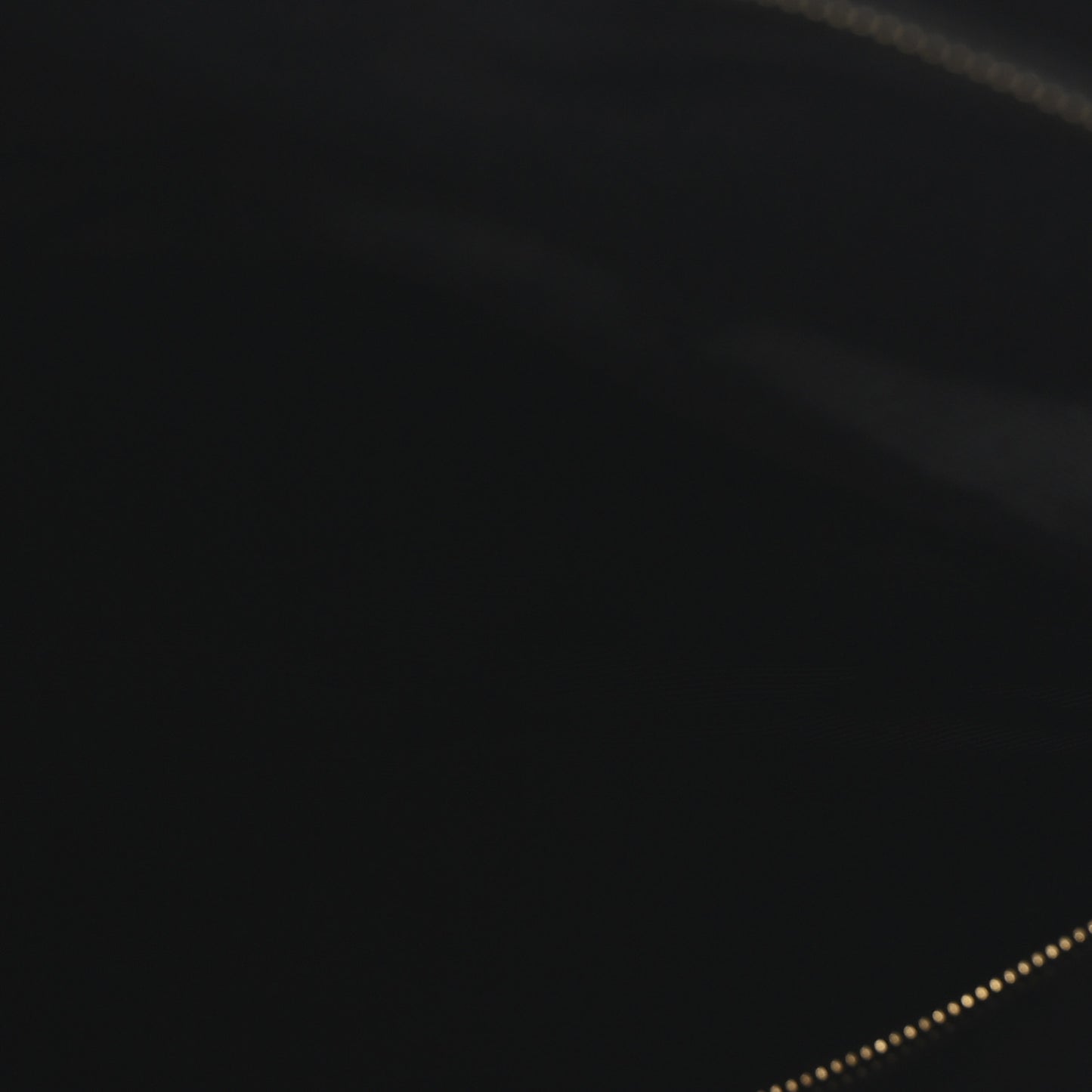Smooth Calfskin Letters Fold-Over Clutch Black