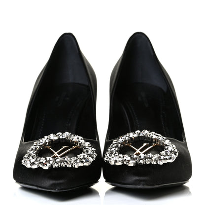 Louis Vuitton Satin Madeleine Pumps 36.5 Black 2 of 6