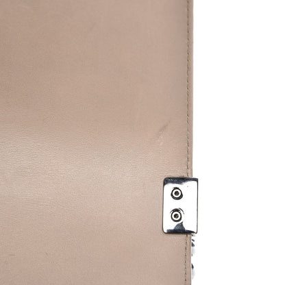 Chanel Patent Chevron Medium Boy Flap Beige 10 of 16