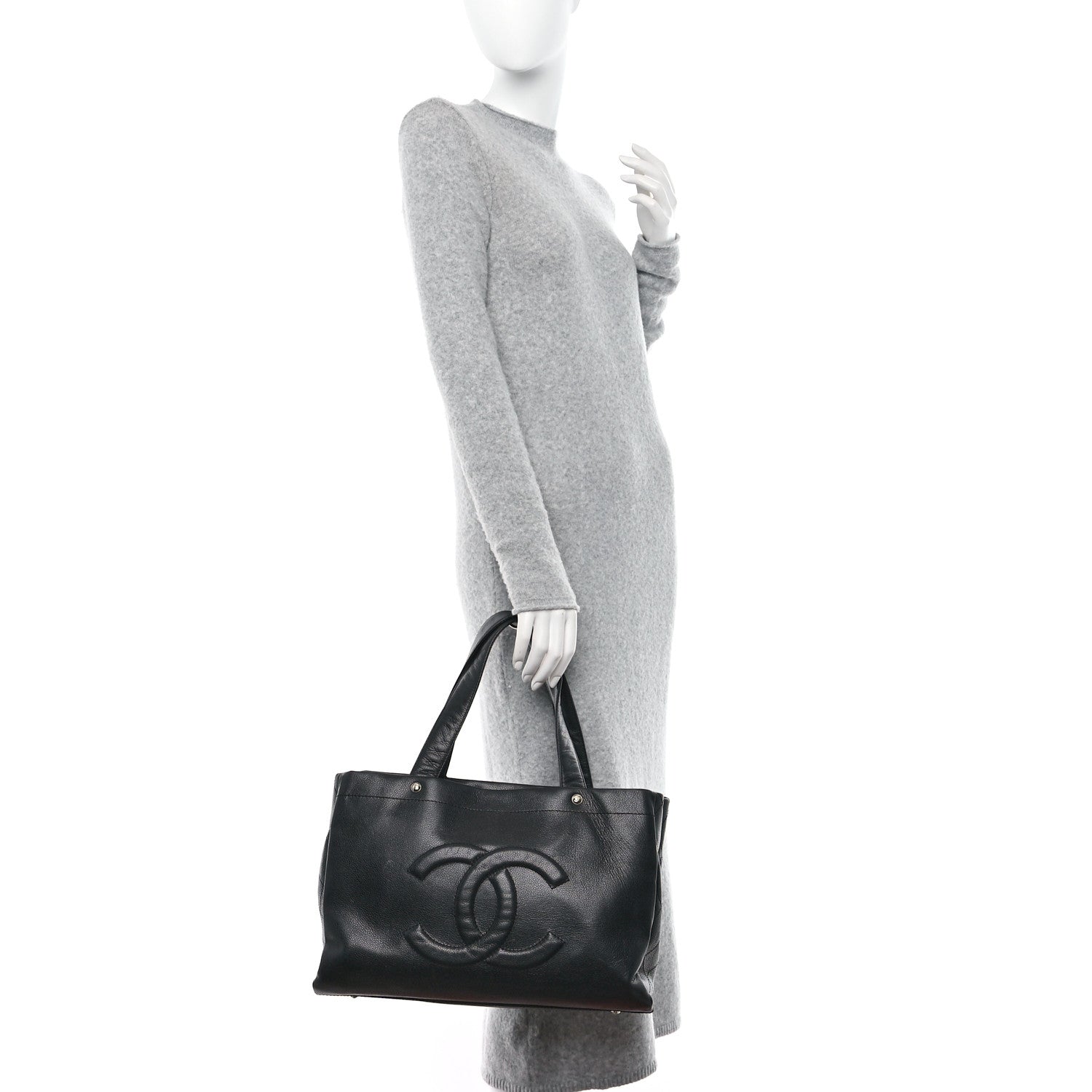Chanel Caviar Executive Cerf Shopper Tote Black 2 of 10
