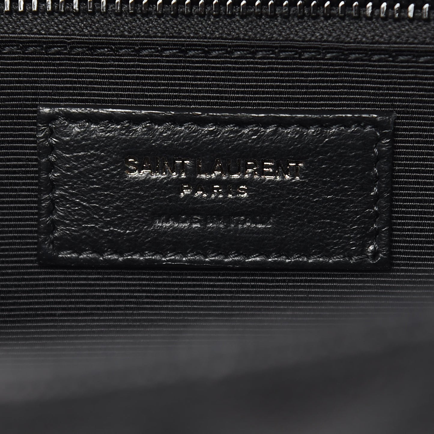 Grain De Poudre Textured Mixed Matelasse Large Triquilt Monogram Monochrome Satchel Black