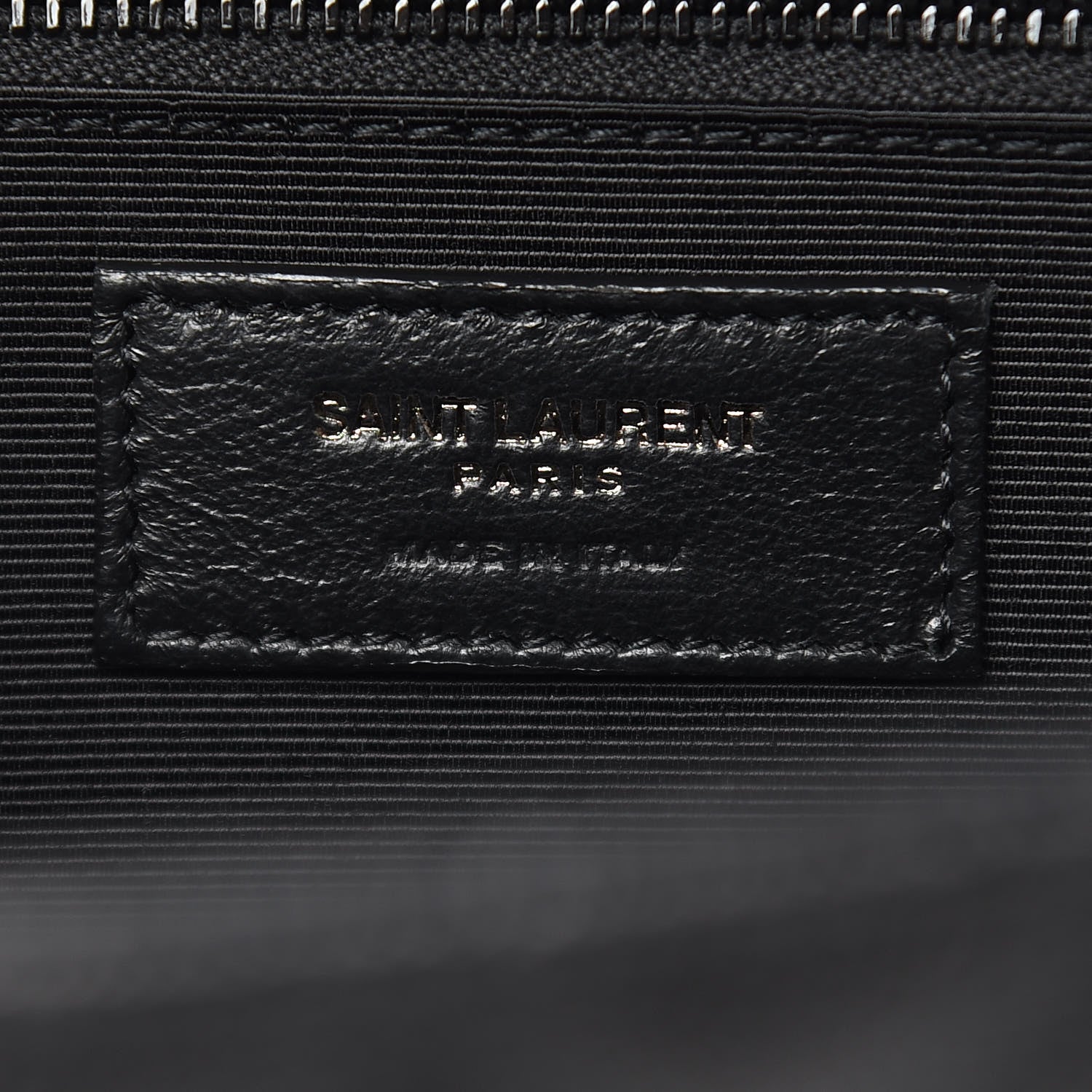 Saint Laurent Grain De Poudre Textured Mixed Matelasse Large Triquilt Monogram Monochrome Satchel Black 6 of 10