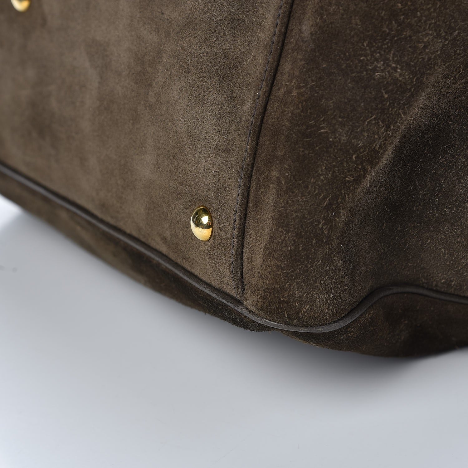 Gucci Suede Medium 1973 Top Handle Satchel Olive 16 of 16