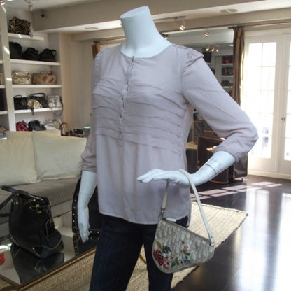 Christian Dior Monogram Vintage Flowers Mini Saddle Bag Beige 2 of 8