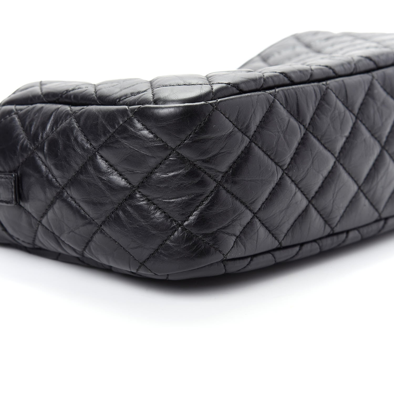 Chanel Aged Calfskin Quilted Medium Reissue Camera Case Black 6 of 10