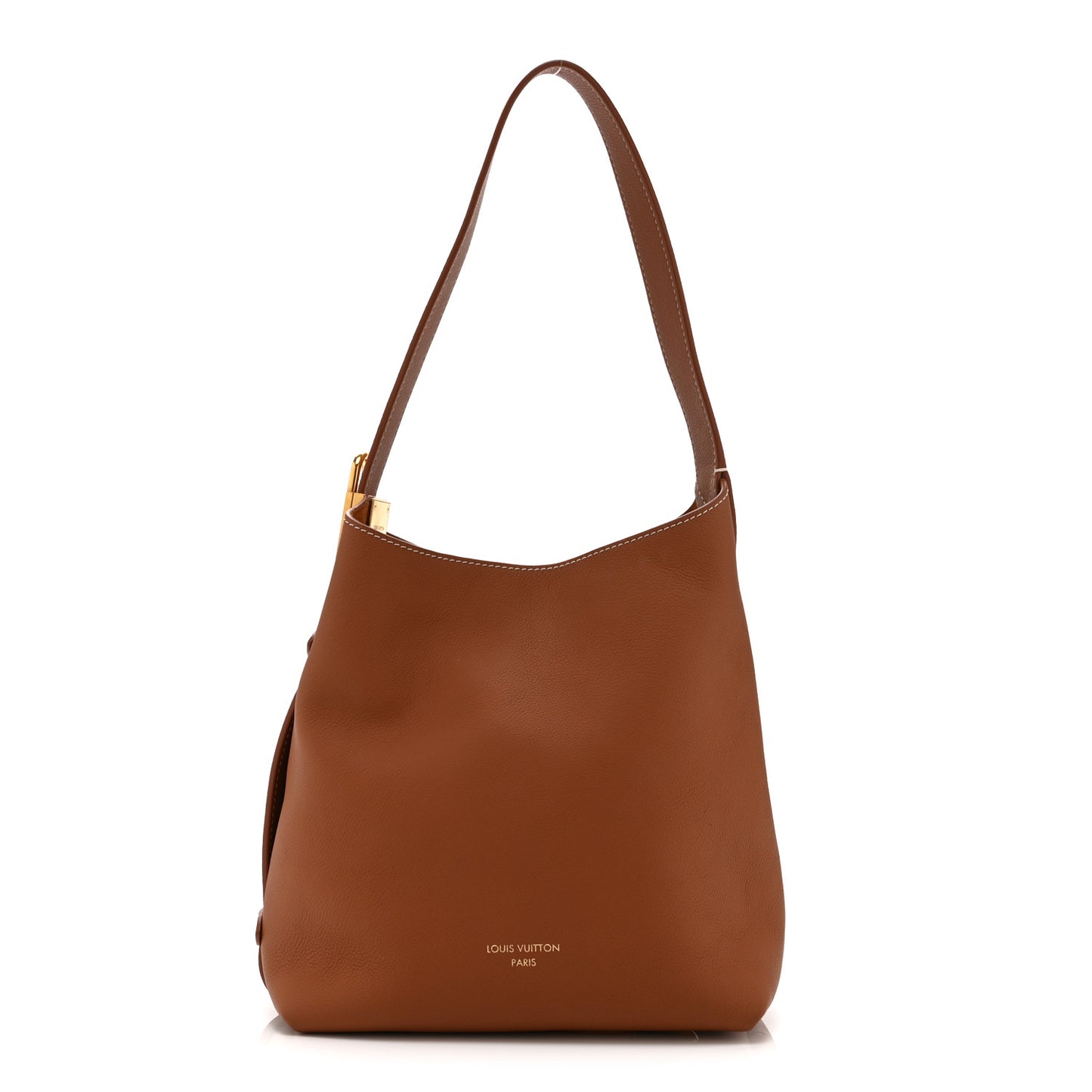 Grained Calfskin Low Key Hobo PM Cognac