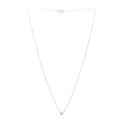 Tiffany 18K Rose Gold Diamond .03ct Elsa Peretti Diamonds by the Yard Pendant Necklace 3 of 8