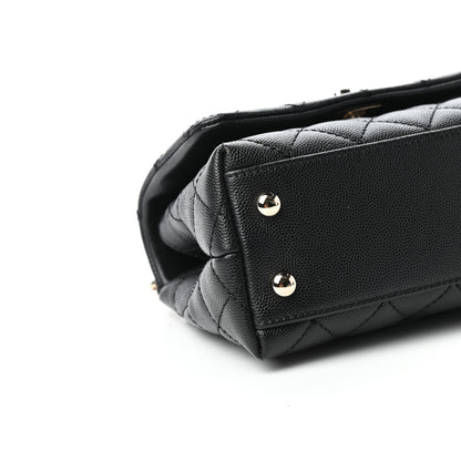 Chanel Caviar Quilted Extra Mini Coco Handle Flap Black 8 of 10