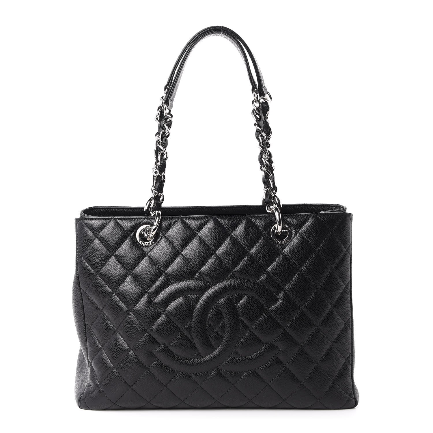 Chanel Caviar Quilted Grand Shopping Tote GST Black 1 of 10