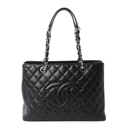 Chanel Caviar Quilted Grand Shopping Tote GST Black 1 of 10