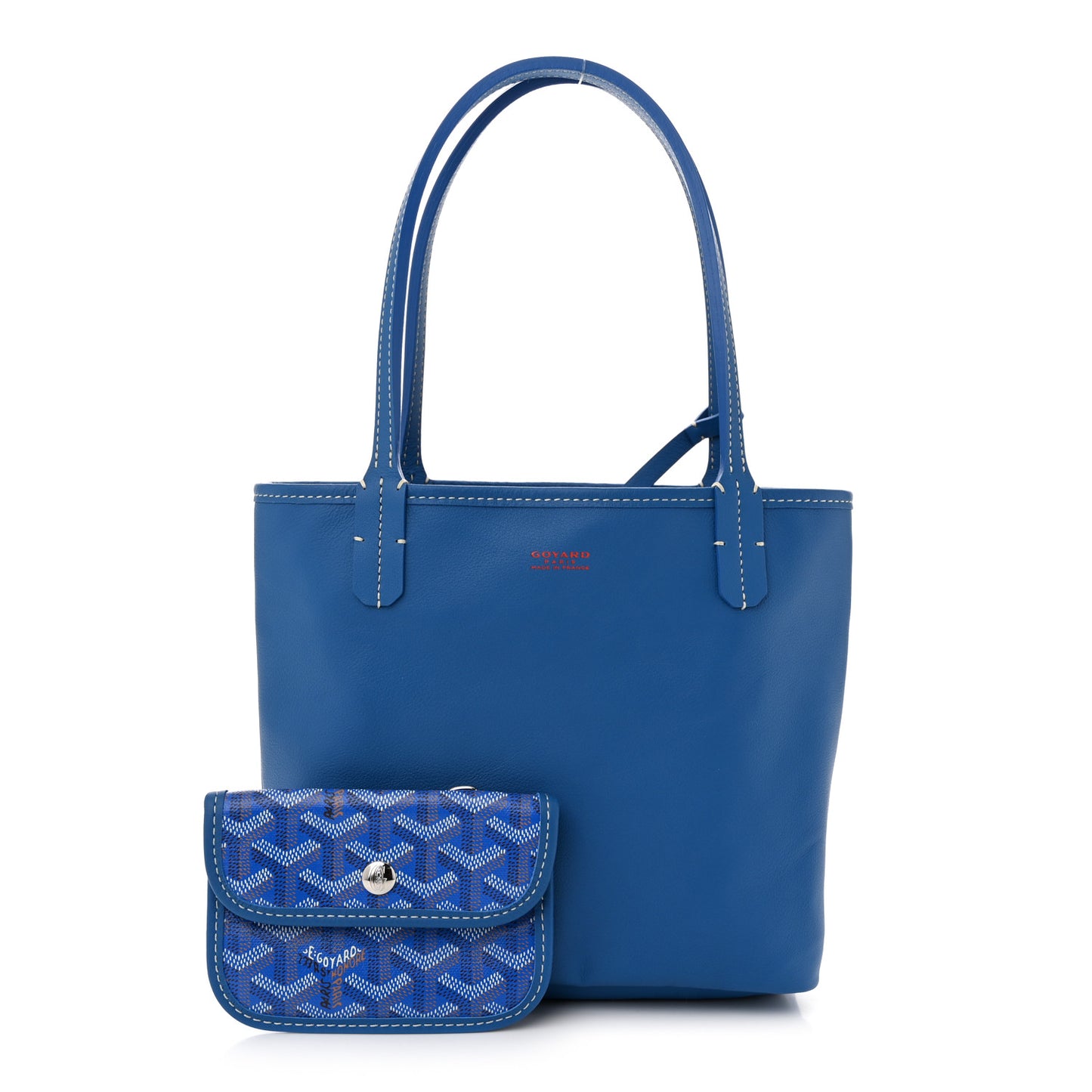 Goyardine Reversible Mini Anjou Sky Blue