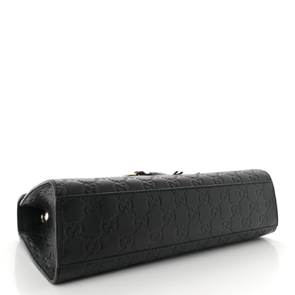 Gucci Guccissima Medium Emily Chain Shoulder Bag Black 4 of 11