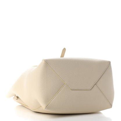 Celine Soft Grained Calfskin Small Belt Cabas Phantom Vanilla 4 of 9