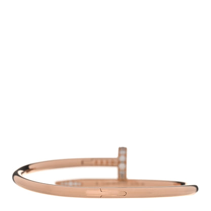 Cartier 18K Pink Gold Diamond Juste Un Clou Bracelet 15 2 of 4