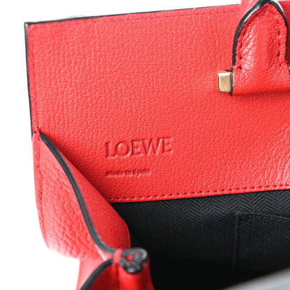 Loewe Goatskin Barcelona Top Handle Tote Red 6 of 9