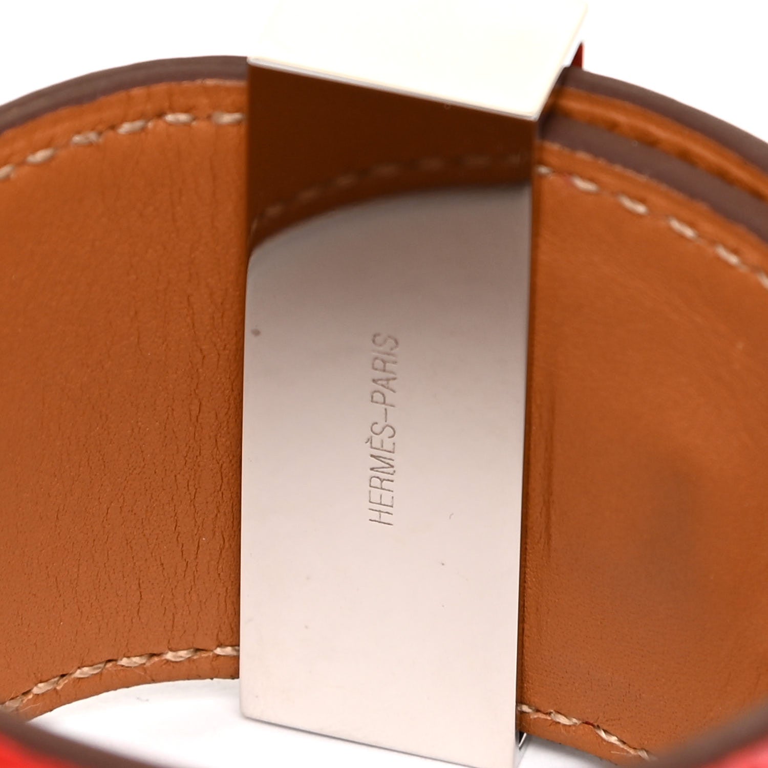 Hermes Matte Alligator Collier De Chien CDC Bracelet S Geranium 7 of 8