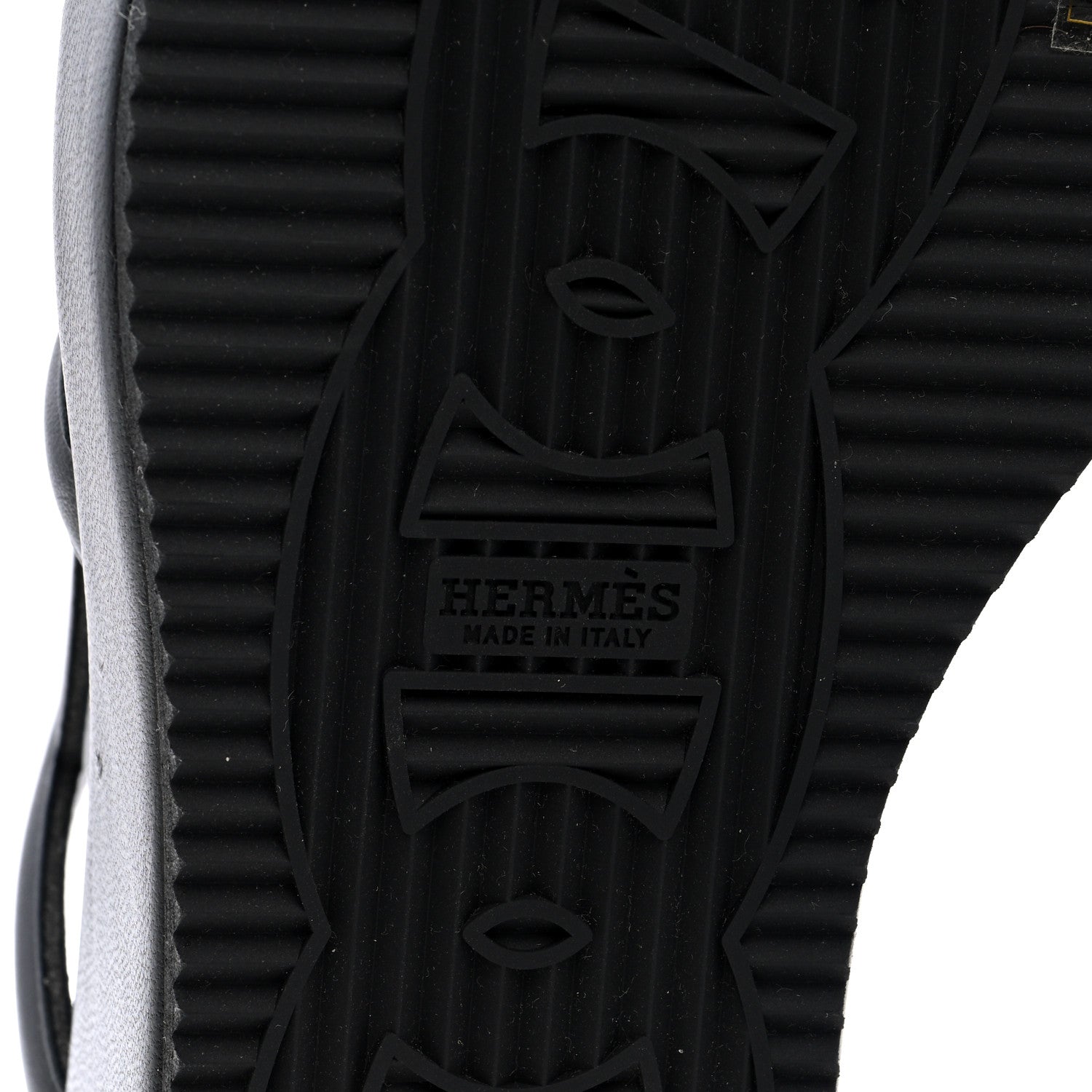 Hermes Nappa Gipsy Sandals 38 Black 7 of 9