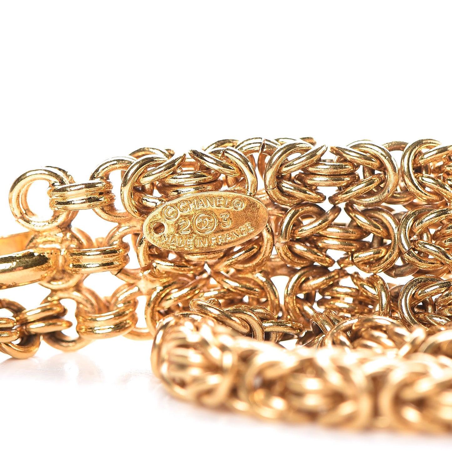 Multi Strand Chain Belt Gold