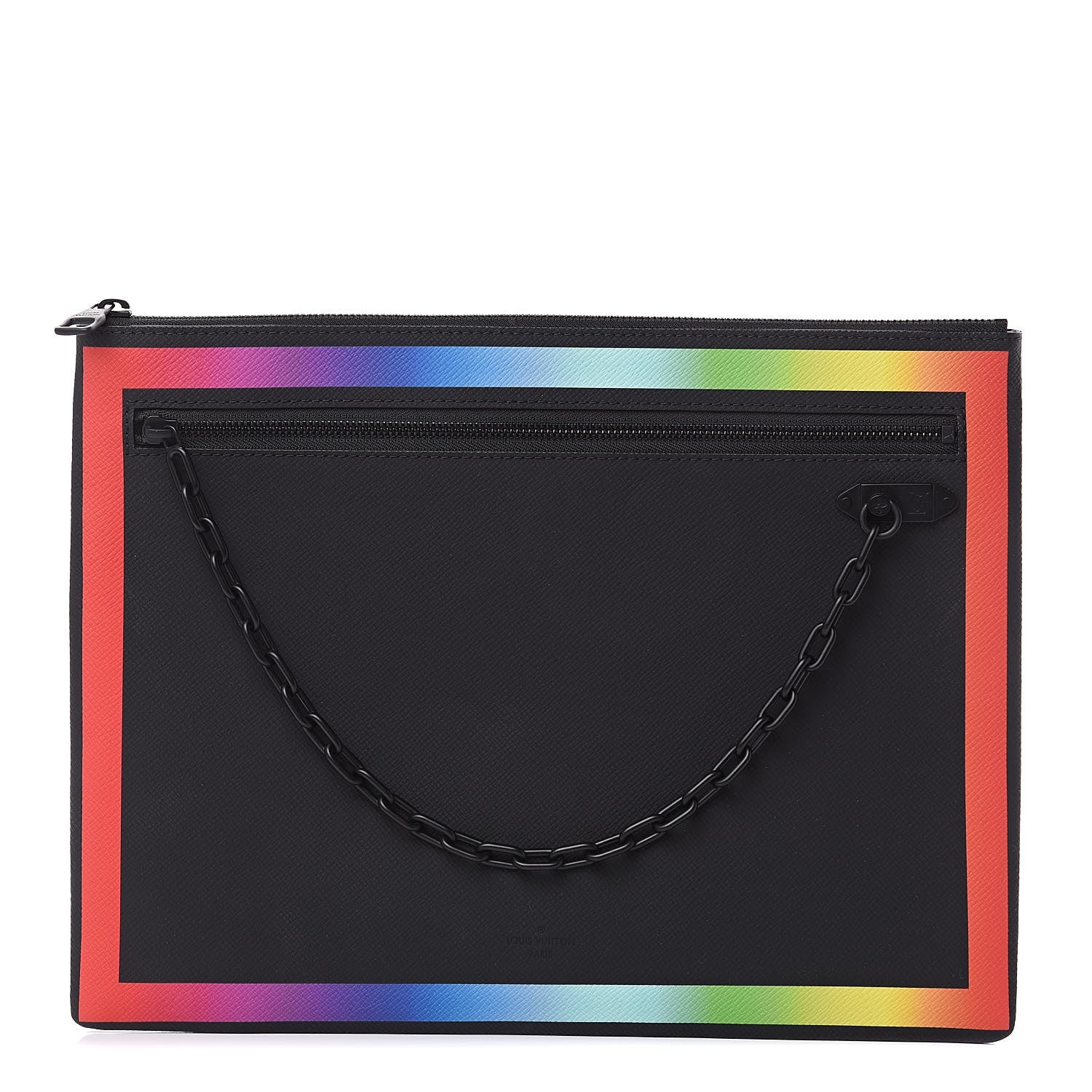 Louis Vuitton Taiga Rainbow Pochette A4 Black 1 of 10