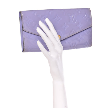 Louis Vuitton Vernis Sarah Wallet NM Lilac 2 of 14