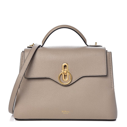 Mulberry Small Classic Grain Calfskin Small Seaton Solid Grey 1 of 8