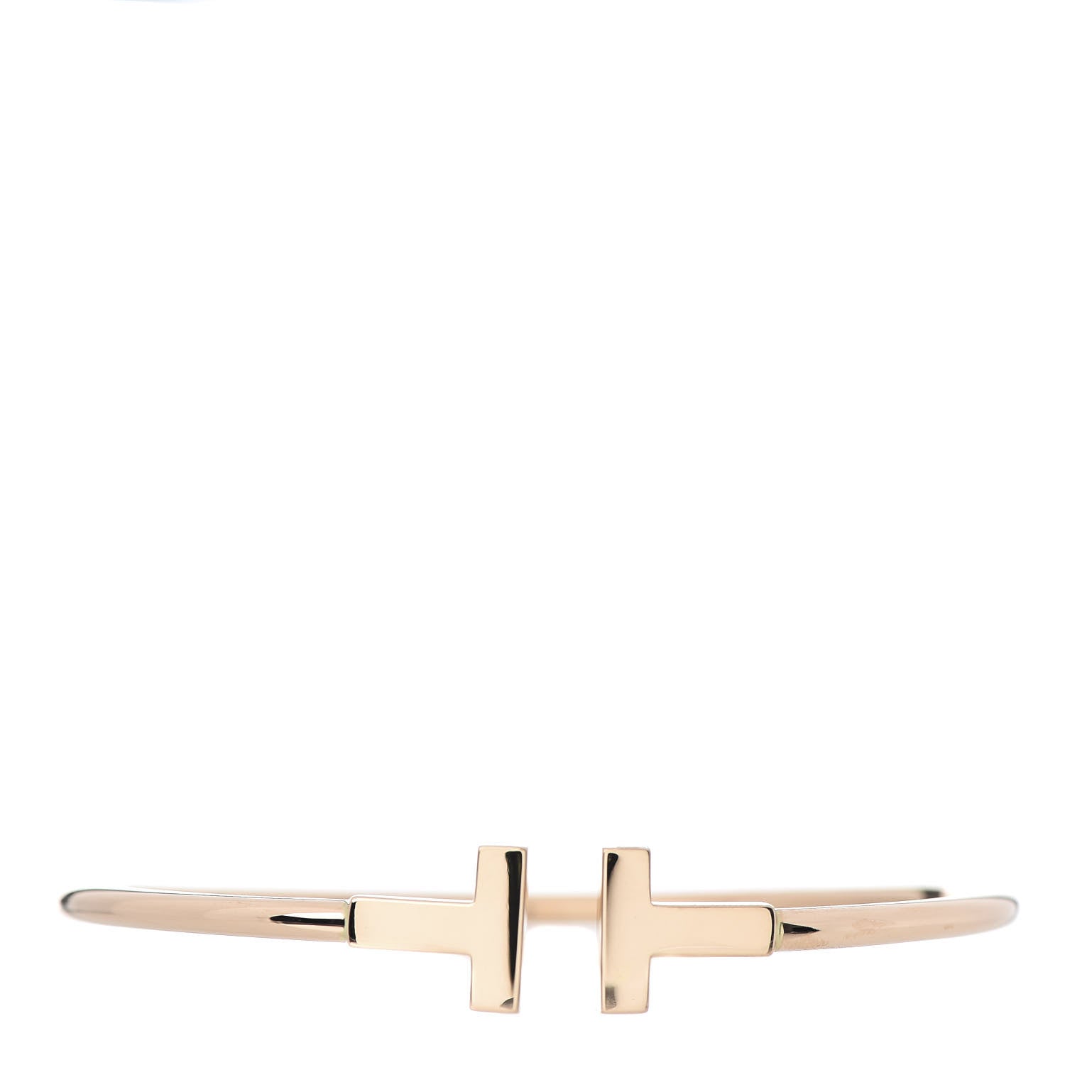 Tiffany 18K Rose Gold T Wire Bracelet 1 of 5