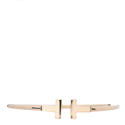 Tiffany 18K Rose Gold T Wire Bracelet 1 of 5