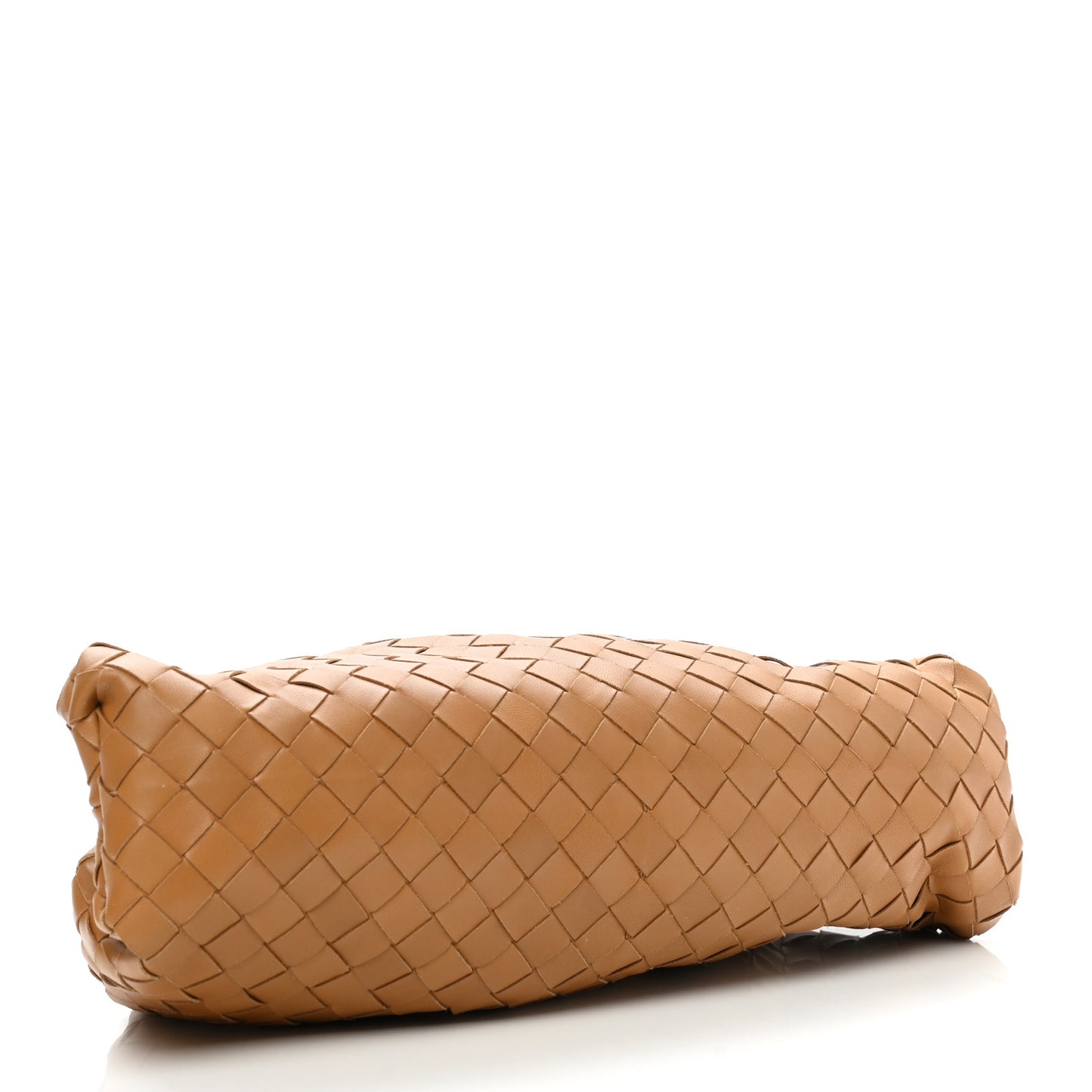 Nappa Maxi Intrecciato The Pouch Oversized Clutch Caramel