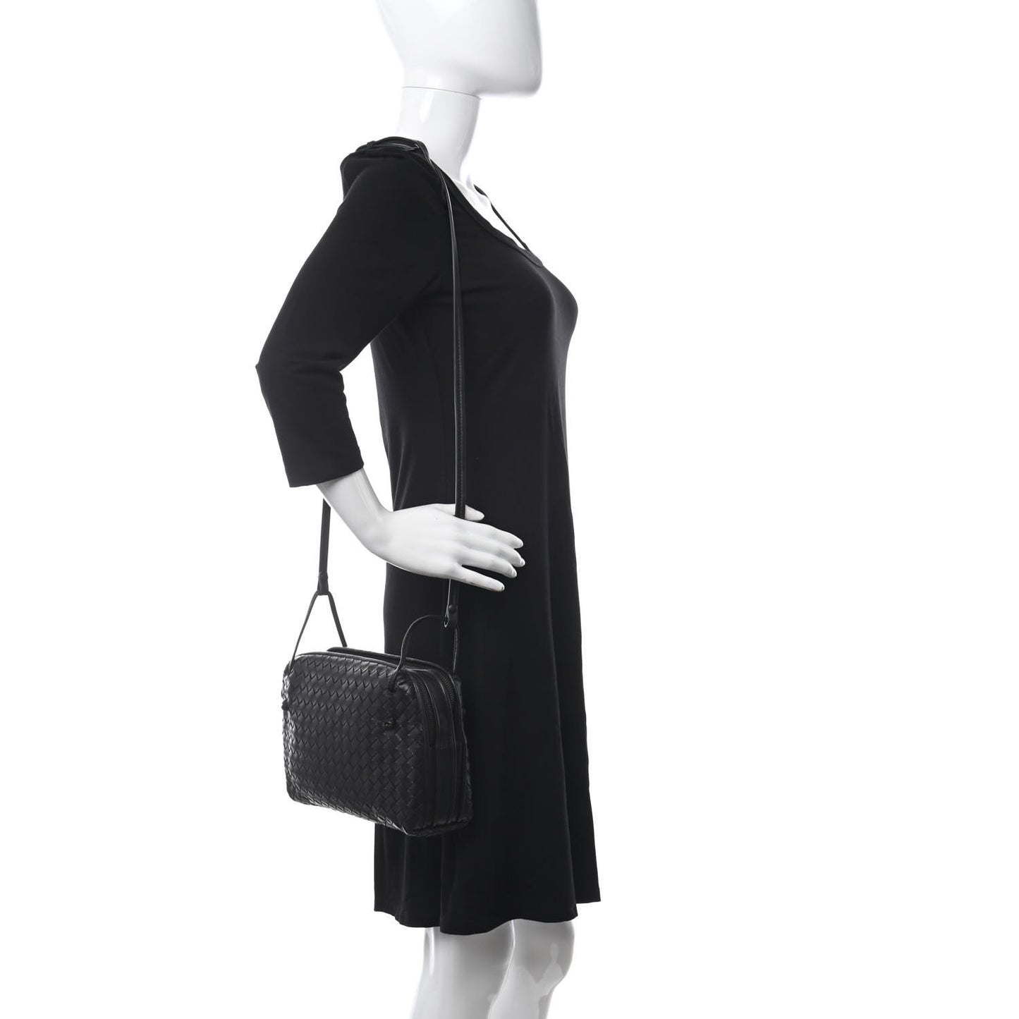 Nappa Intrecciato Nodini Bag Black