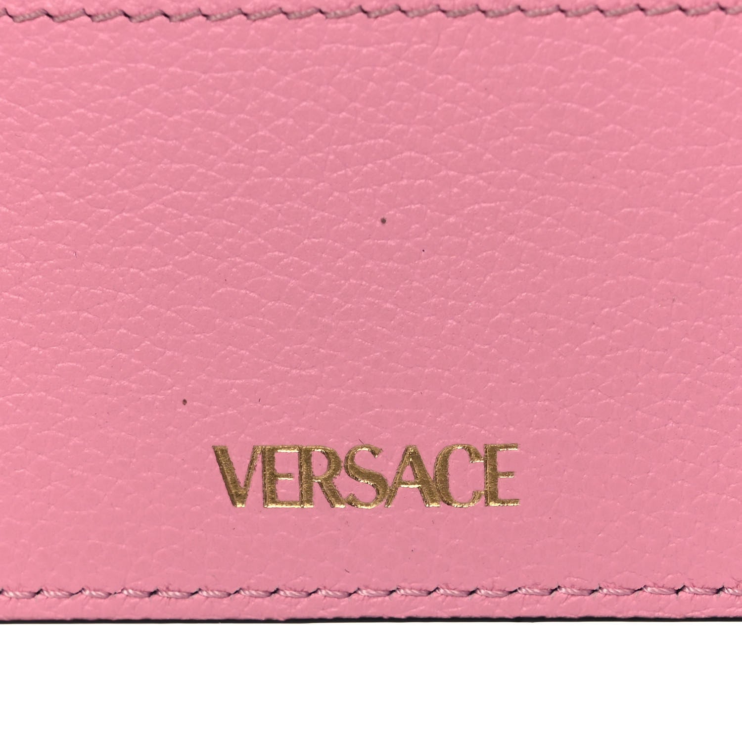 Versace Calfskin Medusa Card Holder Pink 7 of 8