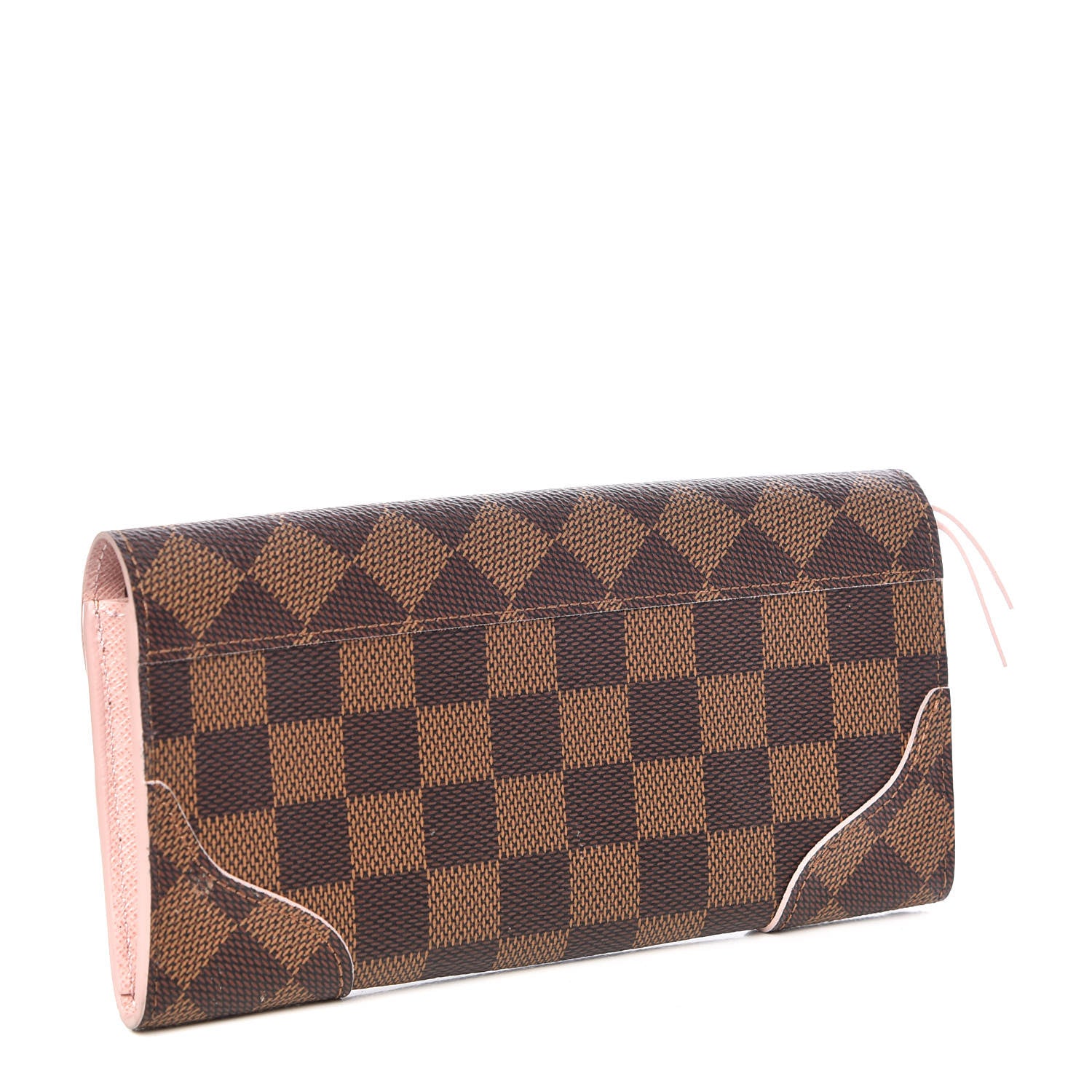 Louis Vuitton Damier Ebene Caissa Wallet Rose Ballerine 3 of 10