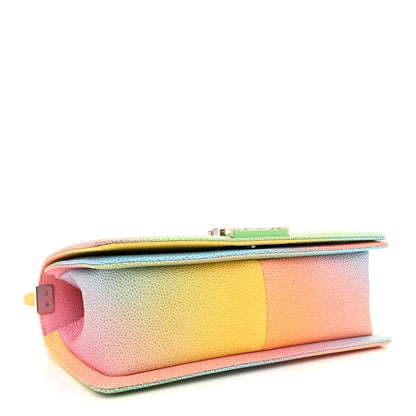 Chanel Caviar Quilted Medium Cuba Rainbow Boy Flap Multicolor 4 of 10