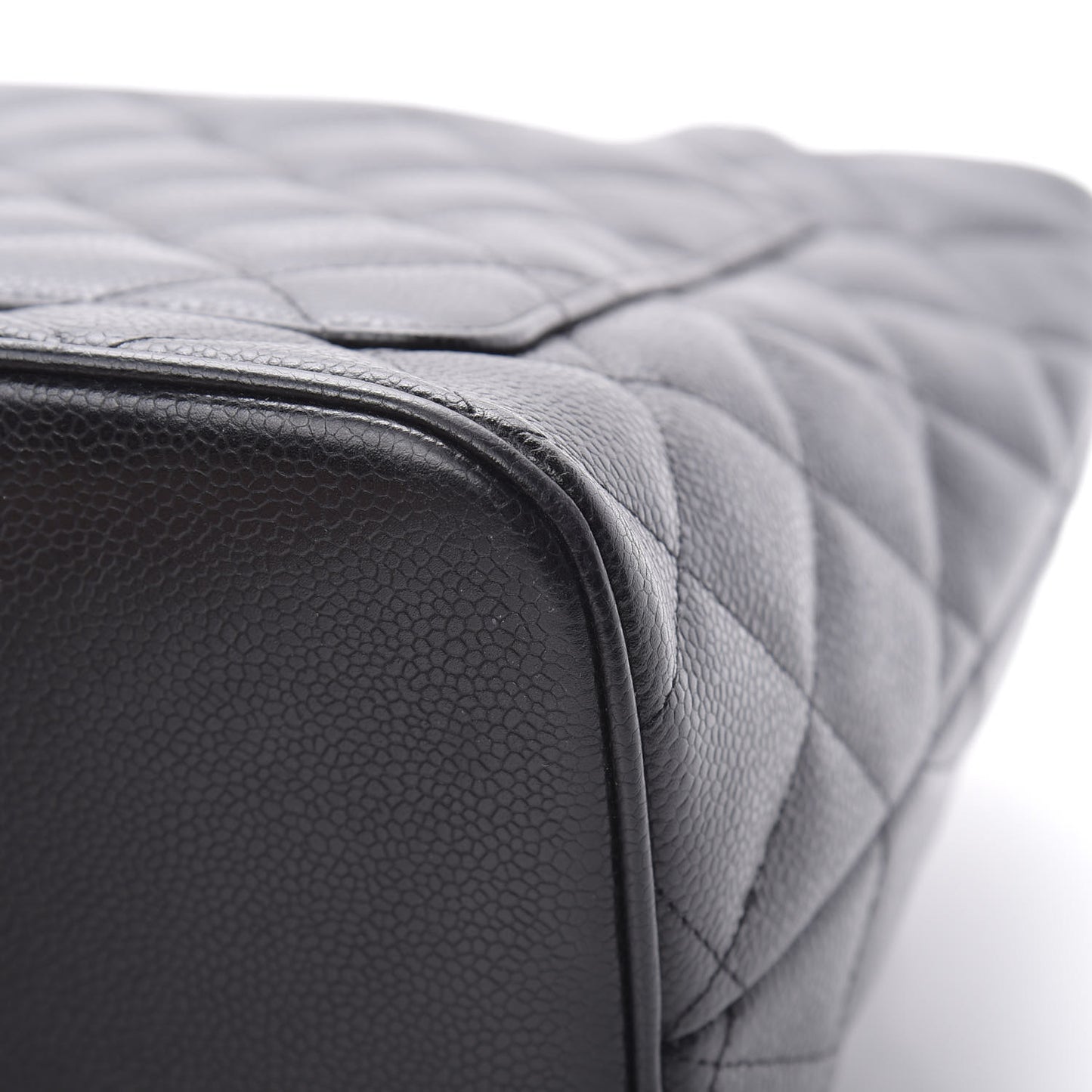 Caviar Quilted Medallion Tote Black