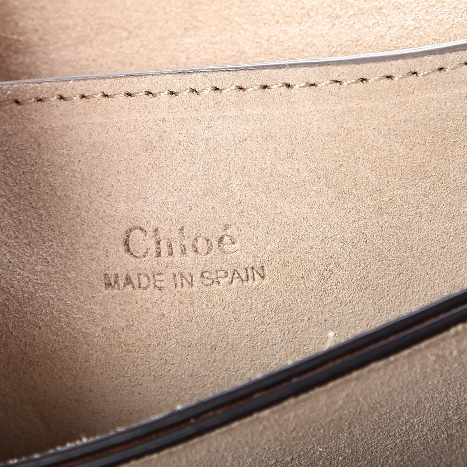 Chloe Suede Calfskin Small Faye Shoulder Bag Tobacco 7 of 8