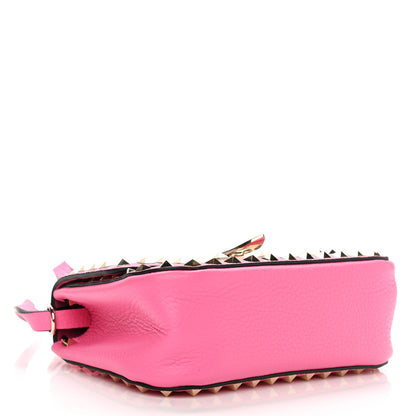 Valentino Garavani Grained Calfskin Small Rockstud Top Handle Bag Feminine Pink 4 of 9