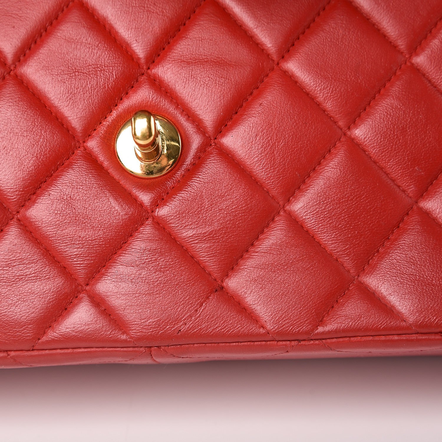 Chanel Lambskin Quilted Medium Double Sided Flap Red 10 of 13