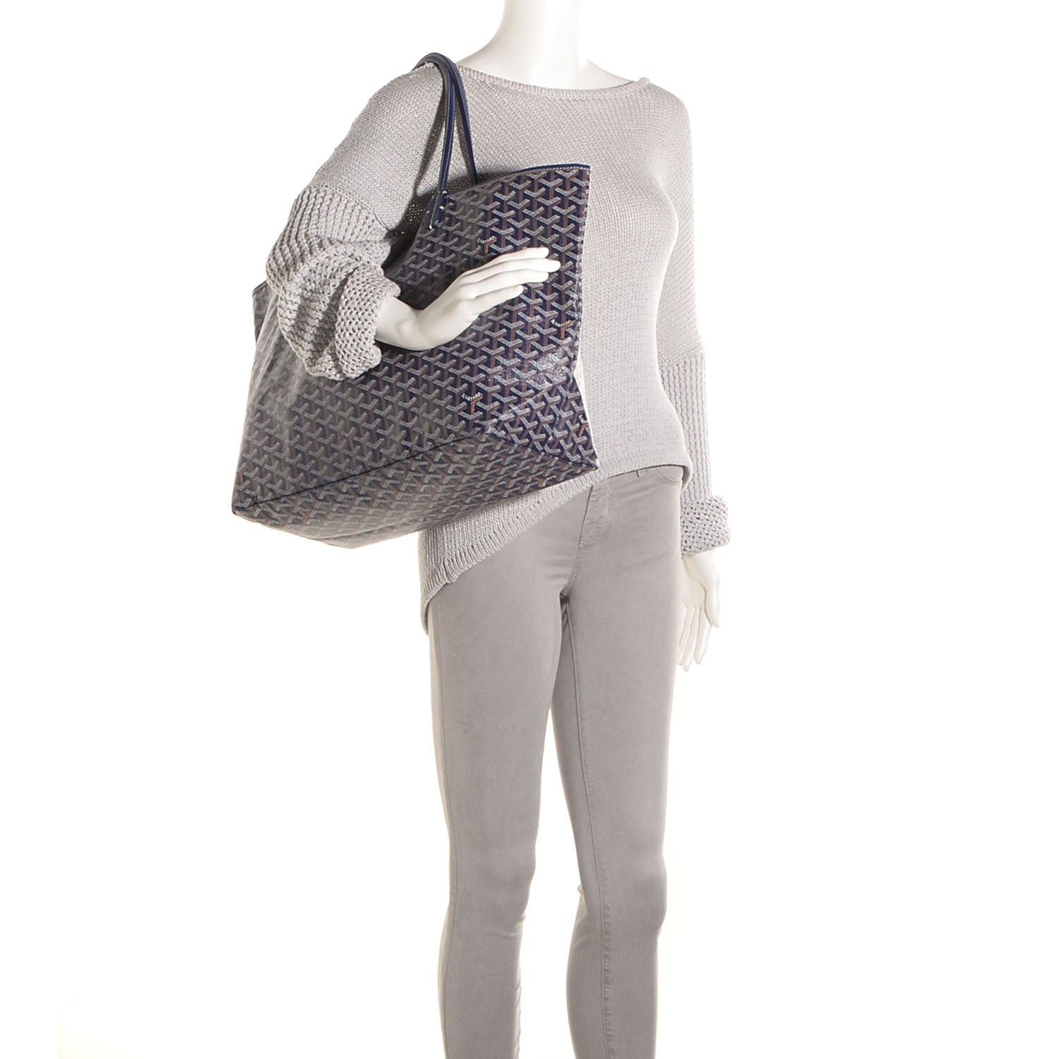 Goyard Goyardine Saint Louis GM Blue 2 of 8