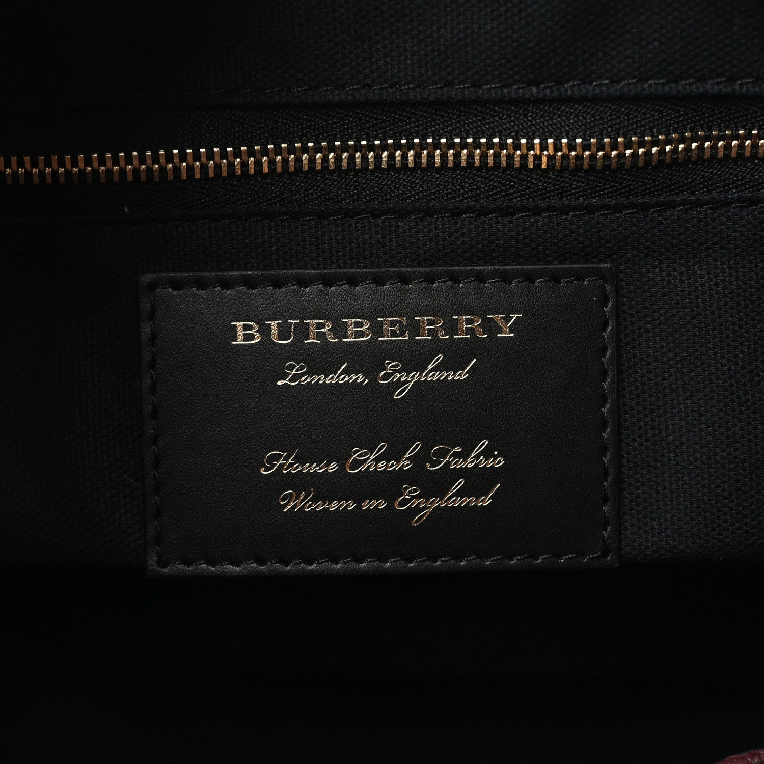 Burberry Grainy Calfskin House Check Small Canterbury Mahogany Red 6 of 9