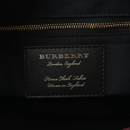 Burberry Grainy Calfskin House Check Small Canterbury Mahogany Red 6 of 9