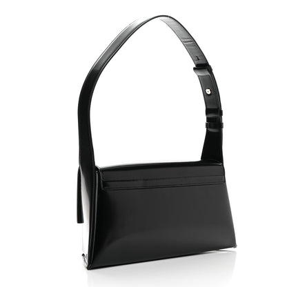Salvatore Ferragamo Calfskin Geometric Shoulder Bag Black 3 of 11