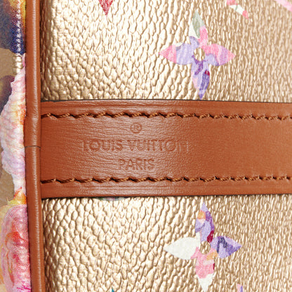 Louis Vuitton Metallic Monogram LV Garden Speedy Bandouliere 25 Gold 9 of 12