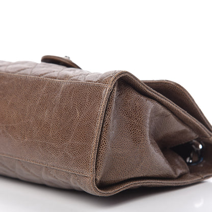 Chanel Crumpled Grained Calfskin Jumbo CC Crave Flap Beige 7 of 10