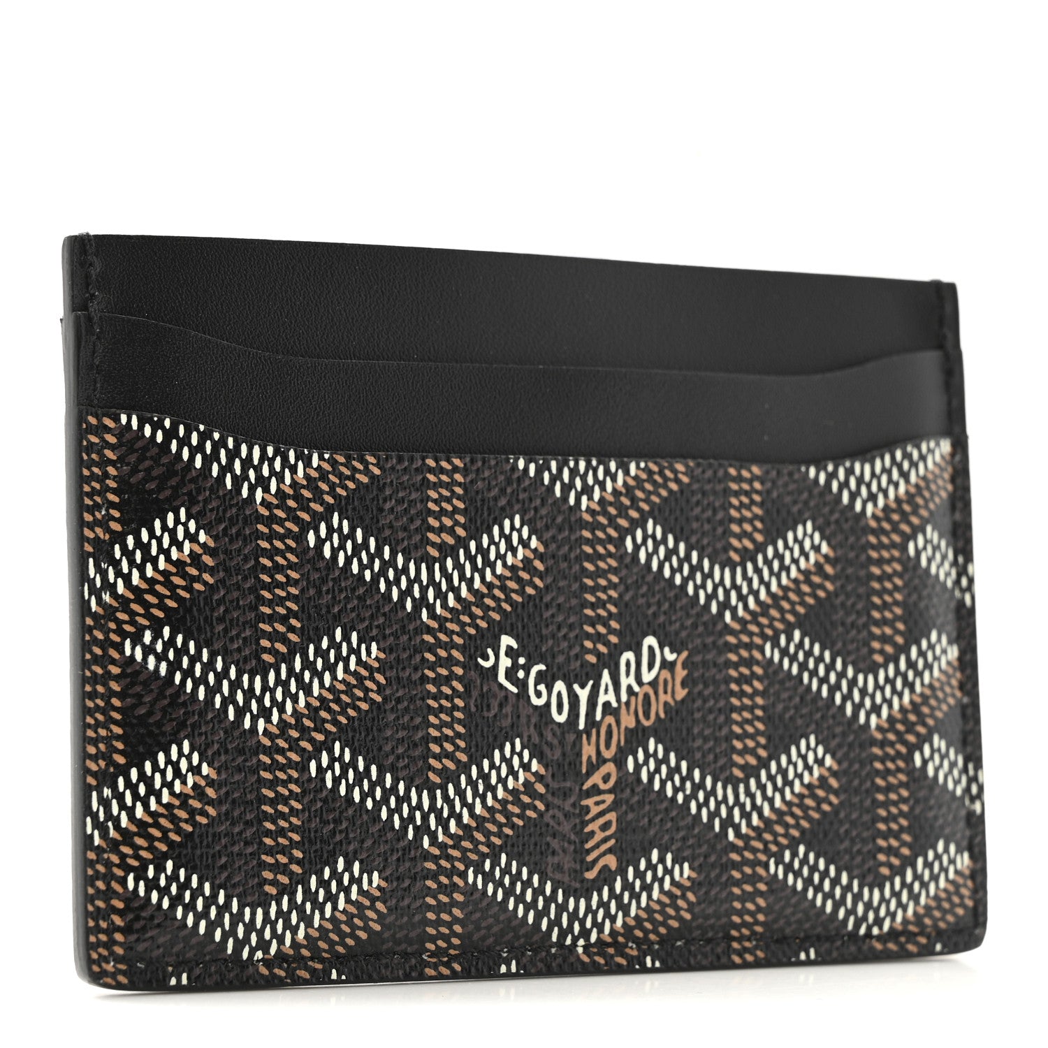 Goyard Goyardine Saint Sulpice Card Holder Black 3 of 7