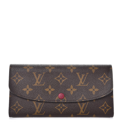 Louis Vuitton Monogram Emilie Wallet Fuchsia 1 of 7