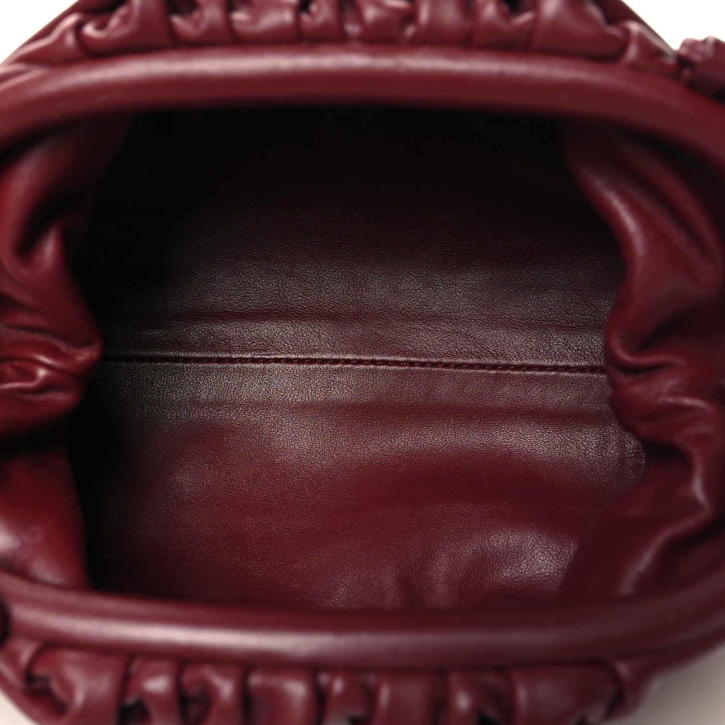 Butter Calfskin The Mini Pouch Bordeaux
