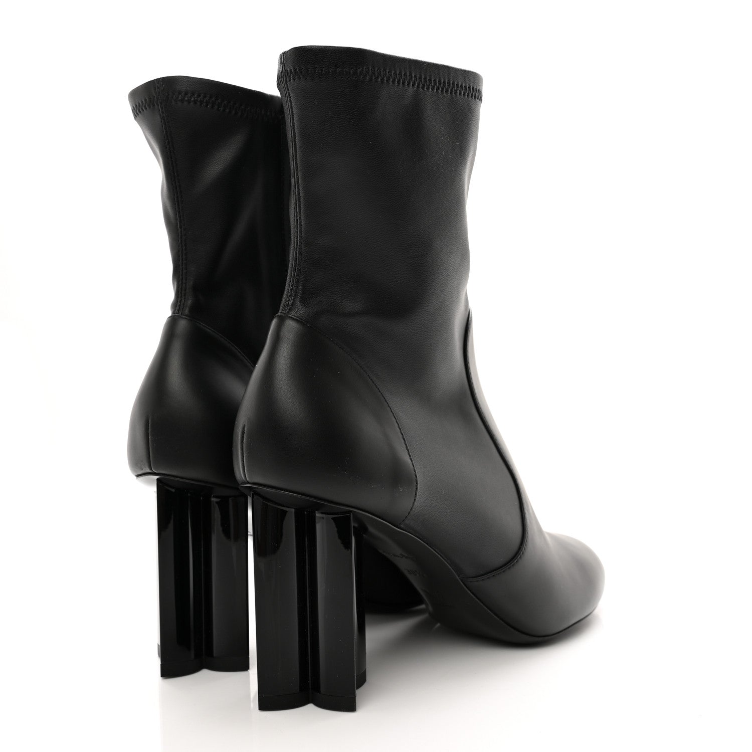 Louis Vuitton Calfskin Silhouette Ankle Boots 38.5 Black 4 of 14