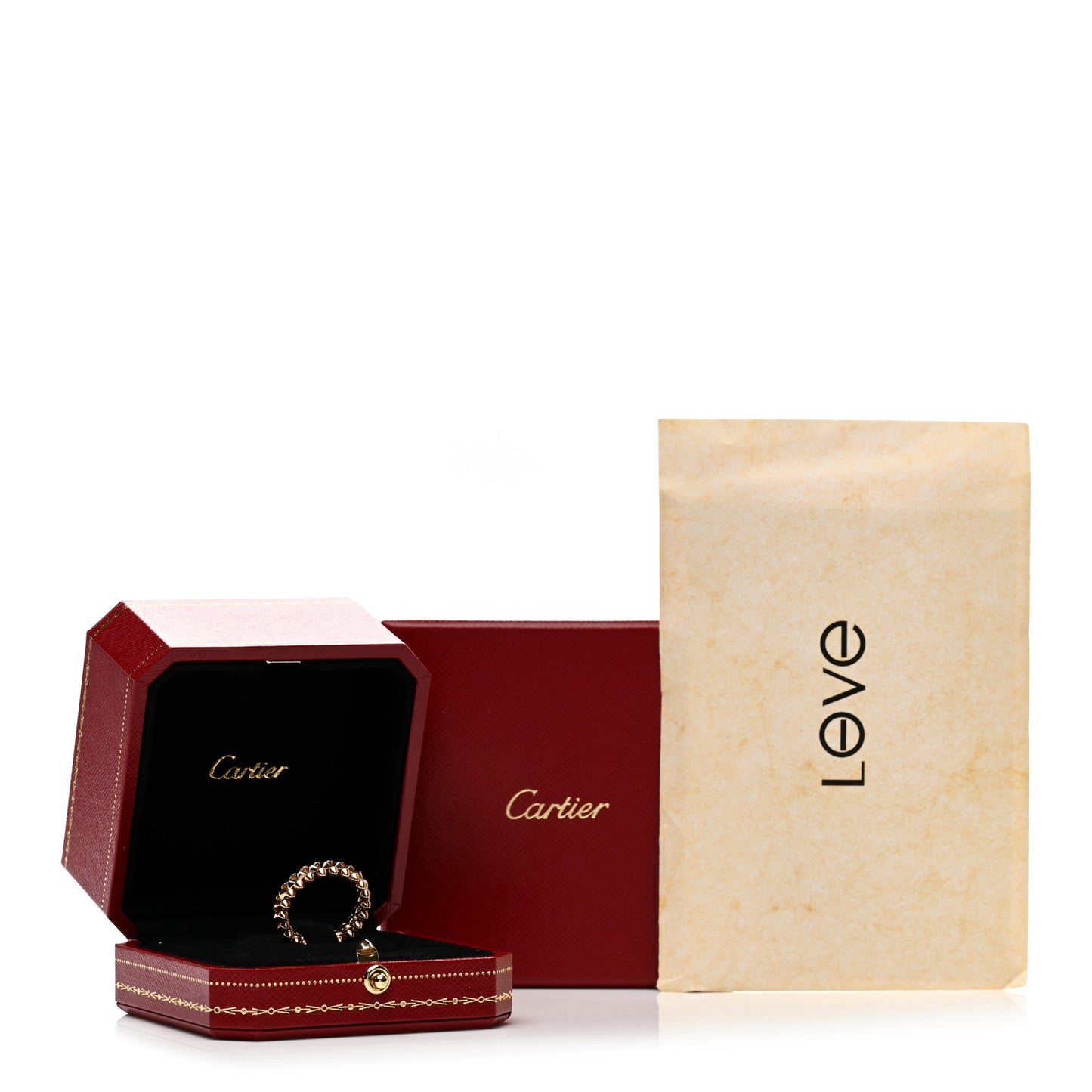 18K Pink Gold SM Clash De Cartier Ring 53 6.5
