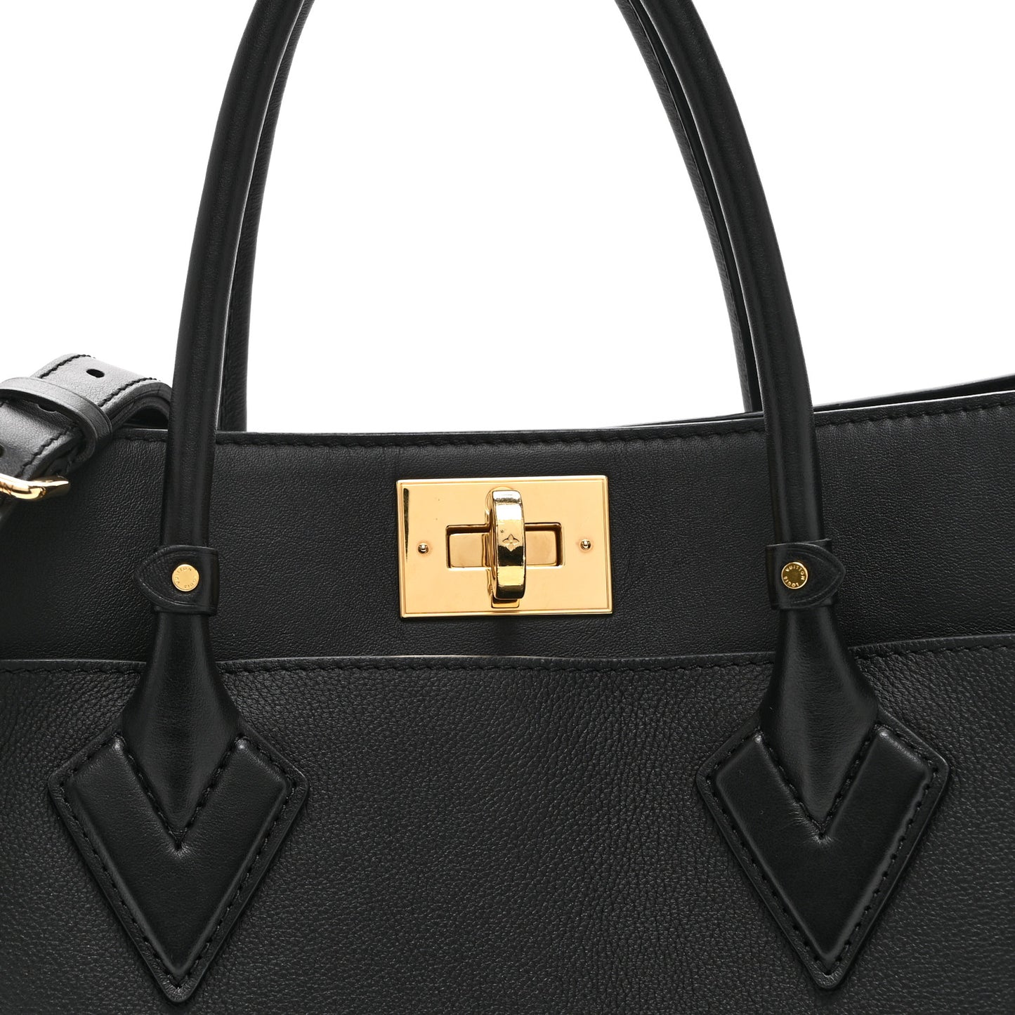 Calfskin Monogram Tufting On My Side Black