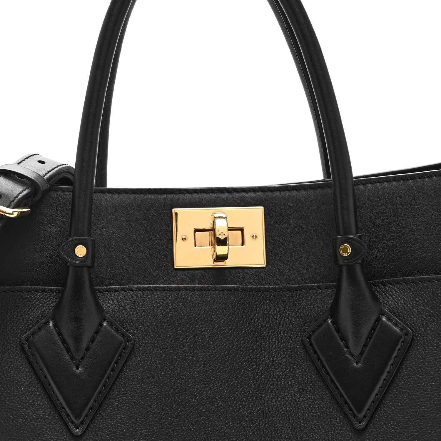 Louis Vuitton Calfskin Monogram Tufting On My Side Black 7 of 9